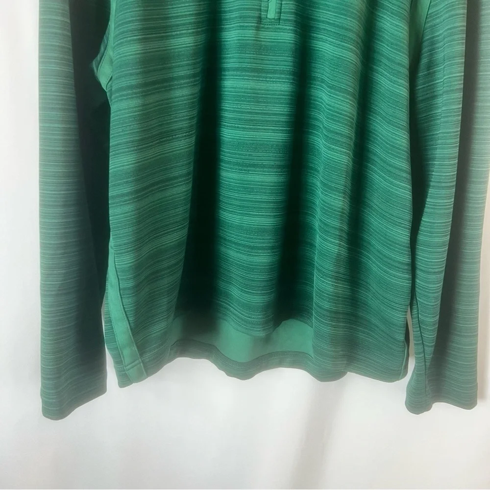 TOMMY BAHAMA SPORT TIDAL STRIPE HALF ZIP XL Men's Green Quarter-Zip Sweater